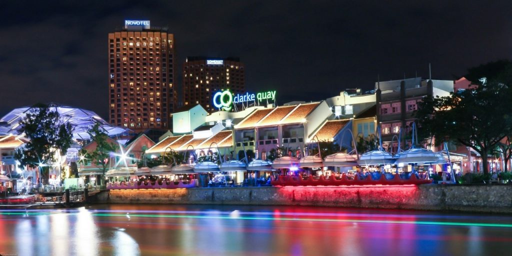 Clubbing at Clarke Quay in Singapore